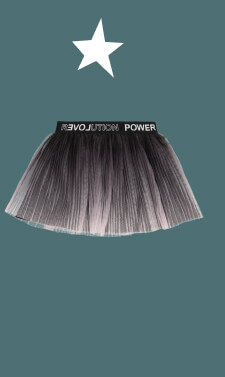 Gonna tulle stampato per ragazza