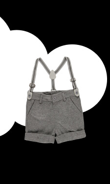 Short maglia per bimbo