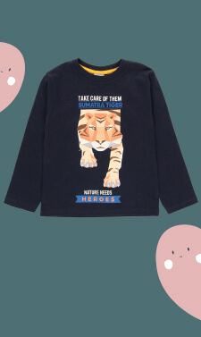 Maglietta jersey basic per ragazzo
