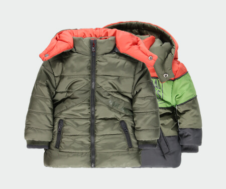 Technical fabric parka for baby
